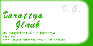 dorottya glaub business card